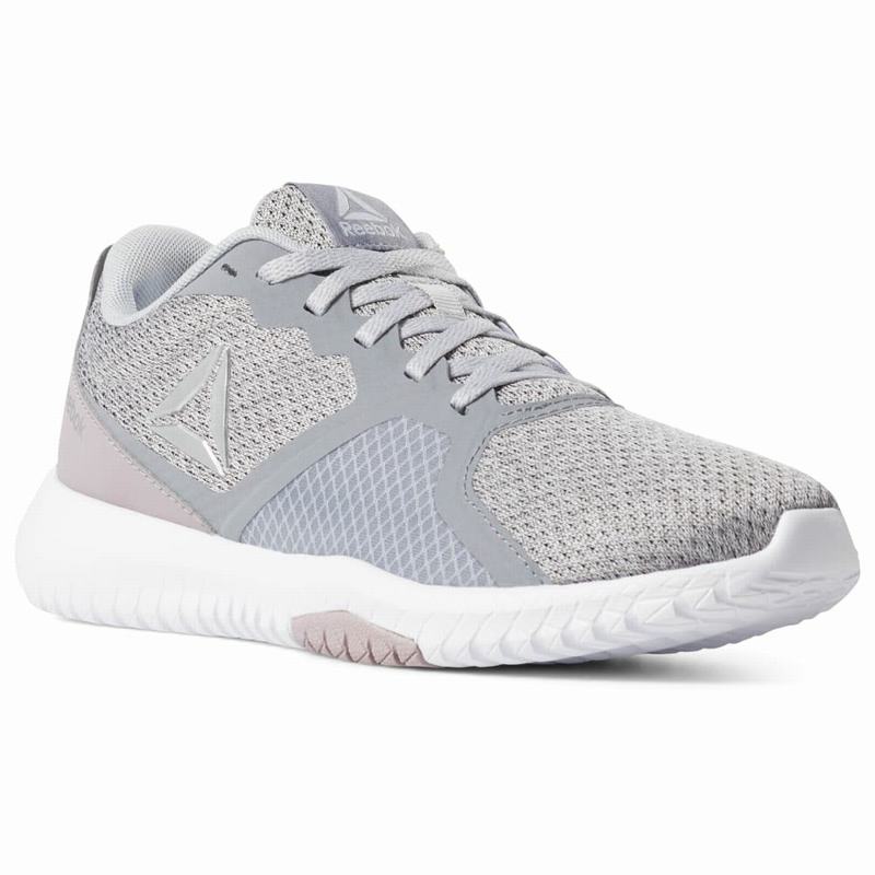 Adidasi Training Reebok Flexagon Force Dama Gri/Albi/Argintii Romania CE3140RB